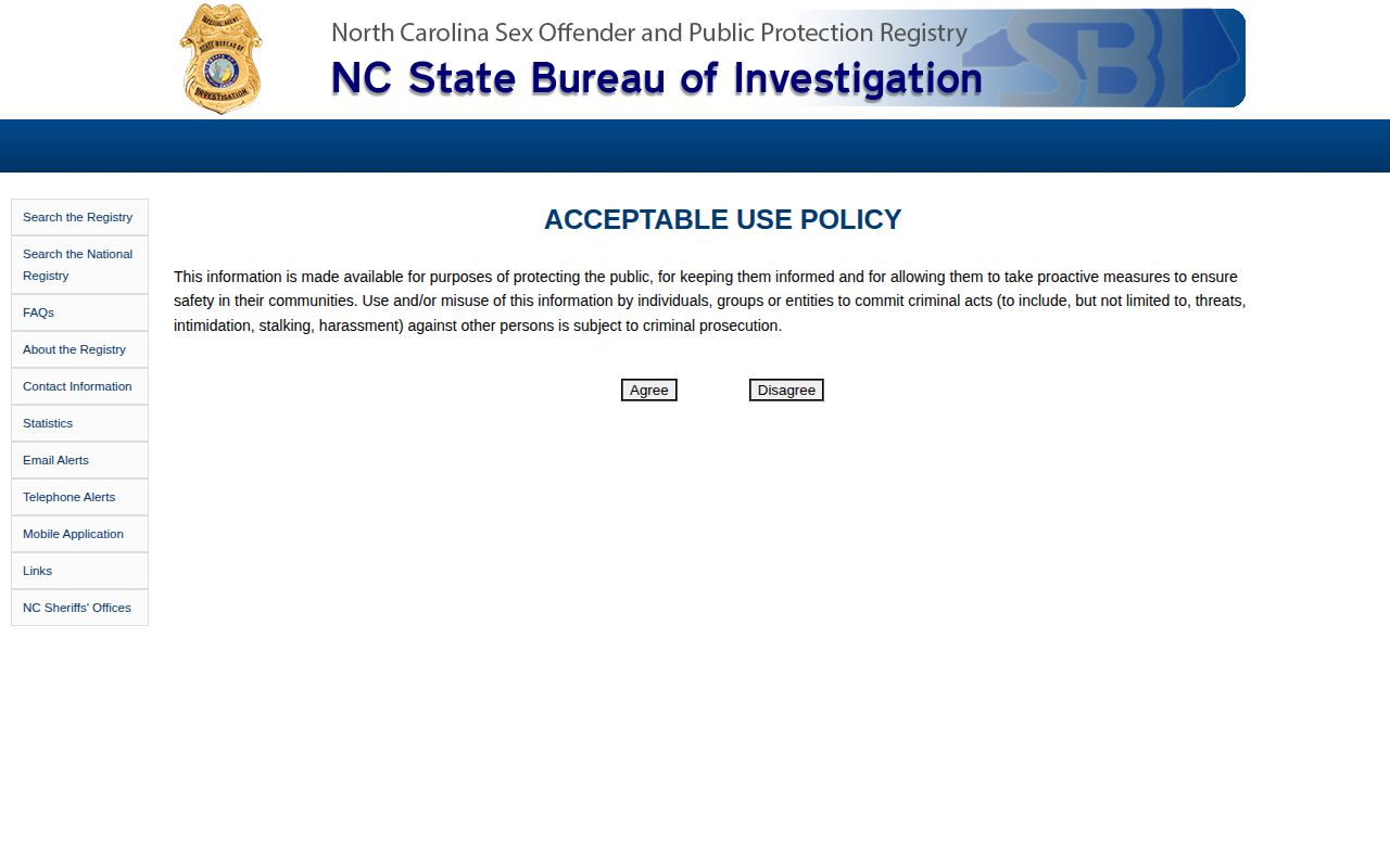 Pasquotank County official registry photo search for released records